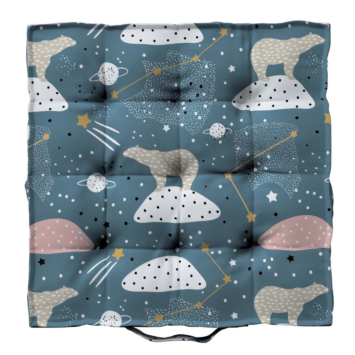 Siedzisko Tomi, niebieski, 40 x 40 x 6 cm, Magic Collection