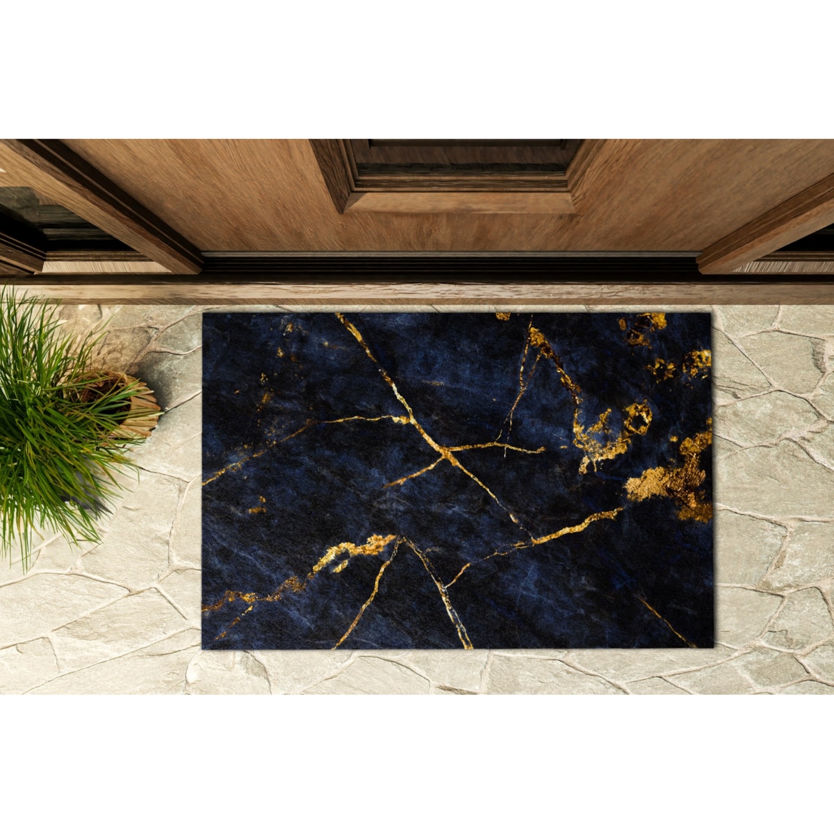 Wycieraczka zewnętrzna Granatowy marmur 90x60cm