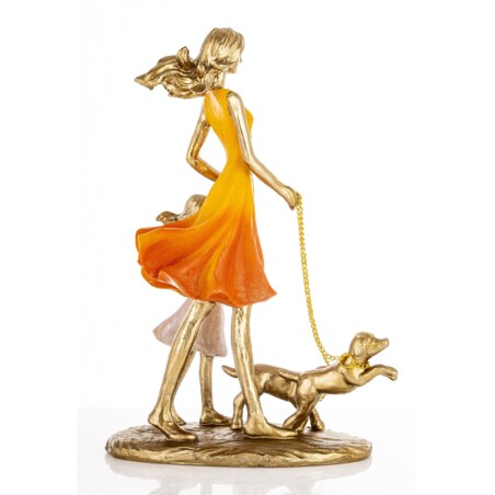 Figurki - mama i córka 24x9x17 cm FIGURINES z psami