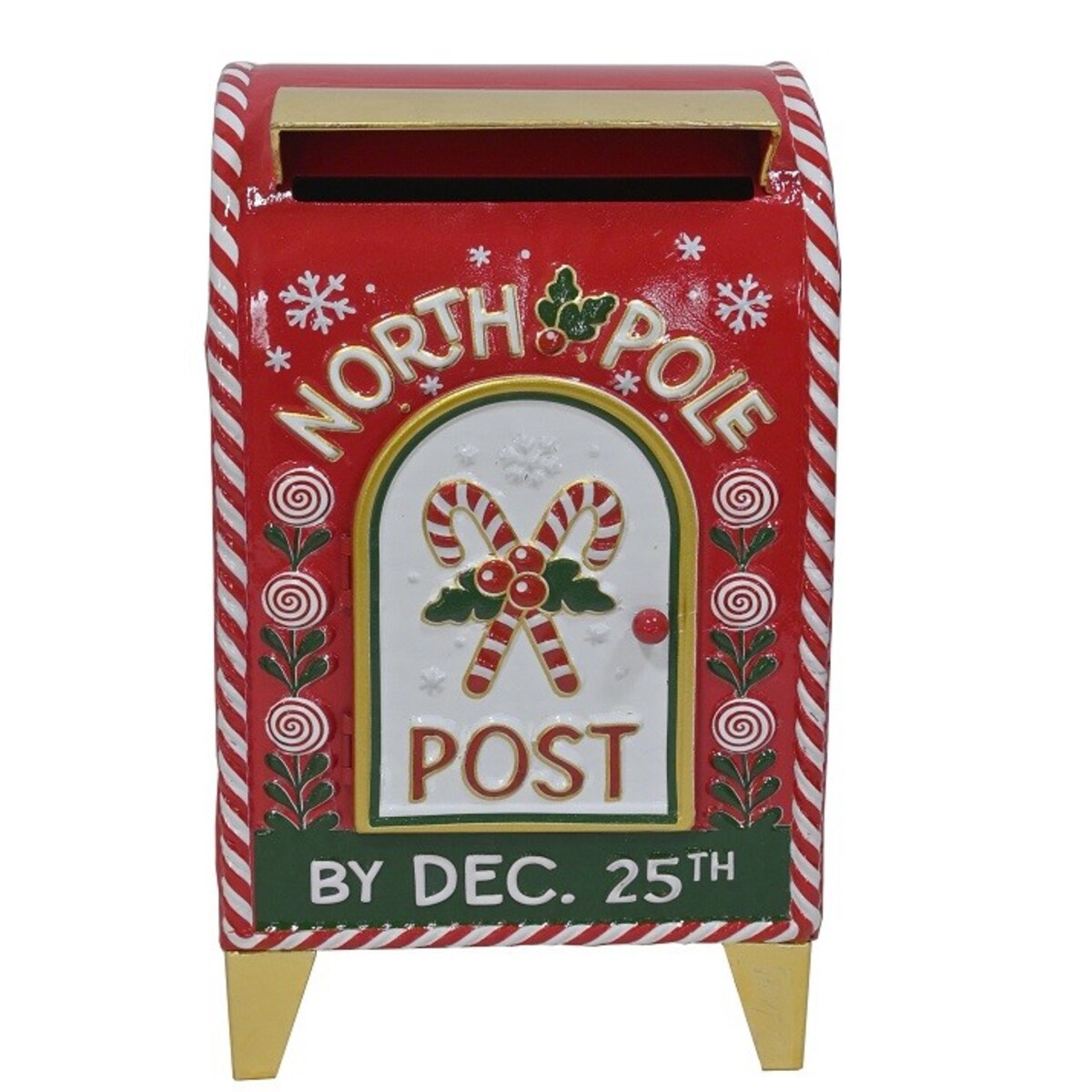 Skrzynka na listy świąteczna  36x21x17 cm NORTH POLE POST