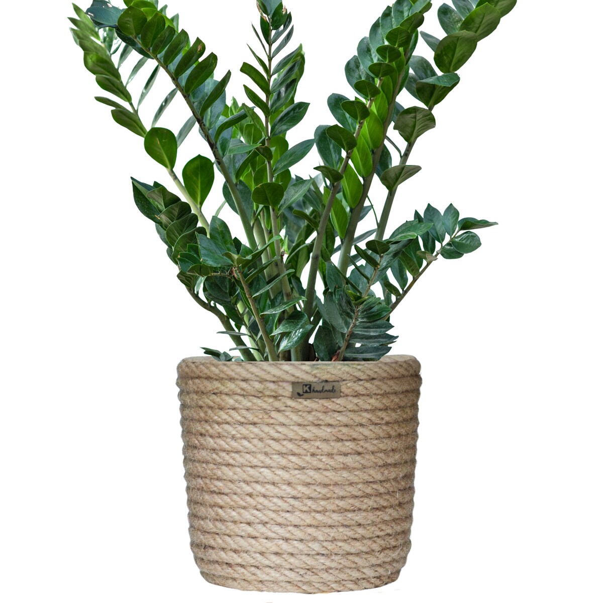 23 BOHO jutowa osłonka na doniczkę koszyk naturalny sznurek z trawy plecionej JUTA styl skandynawski etno loft wzór 23/200