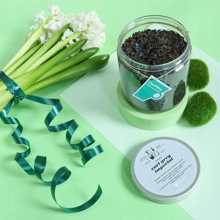 Herbata czarna EARL GREY IMPERIAL o smaku bergamotki z dodatkiem bławatka - herbata liściasta sypana mieszanka napar susz - gotowa na prezent upominek