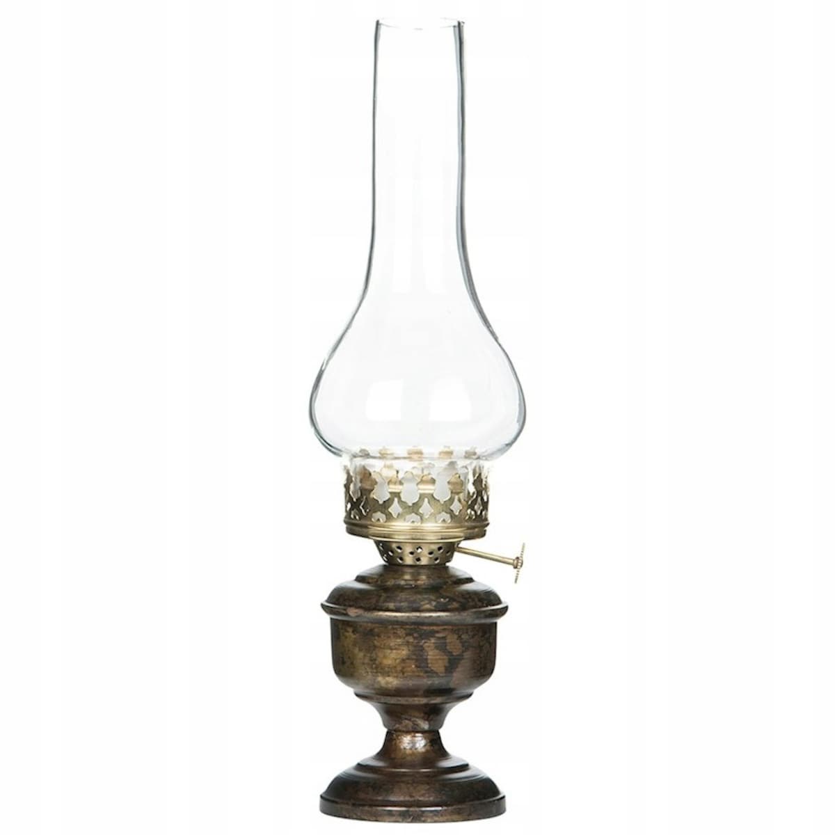 ŚWIECZNIK NA TEALIGHT LAMPA NAFTOWA SZKLANY LAMPION SKANDYNAWSKI LOFT 30cm