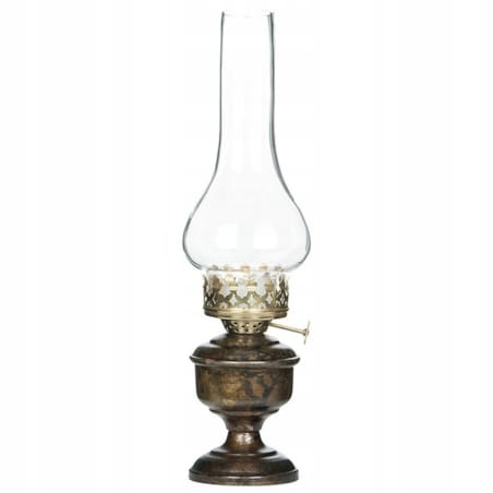 ŚWIECZNIK NA TEALIGHT LAMPA NAFTOWA SZKLANY LAMPION SKANDYNAWSKI LOFT 30cm