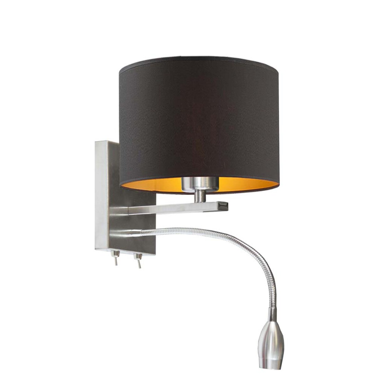 Kinkiet LED lampa ścienna lampa na ścianę z abażurem walec MOTO