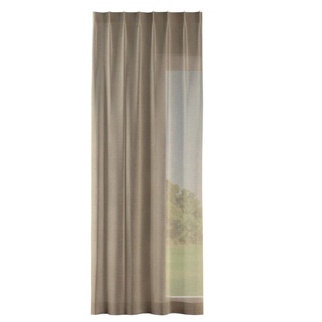 Zasłona na haczykach flex pojedynczych 130x245 ciemny beż