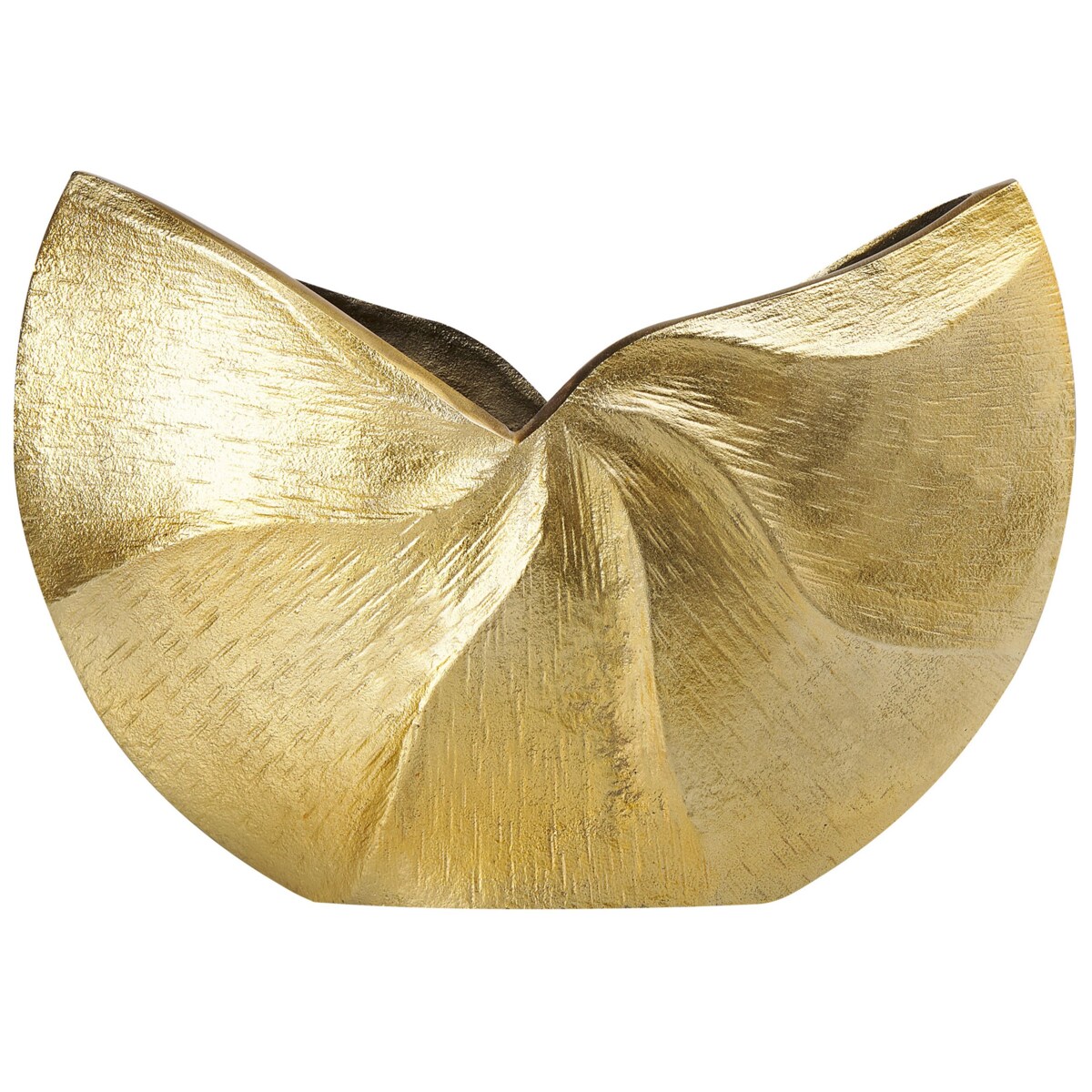 Wazon na kwiaty metalowy złoty HATTUSA