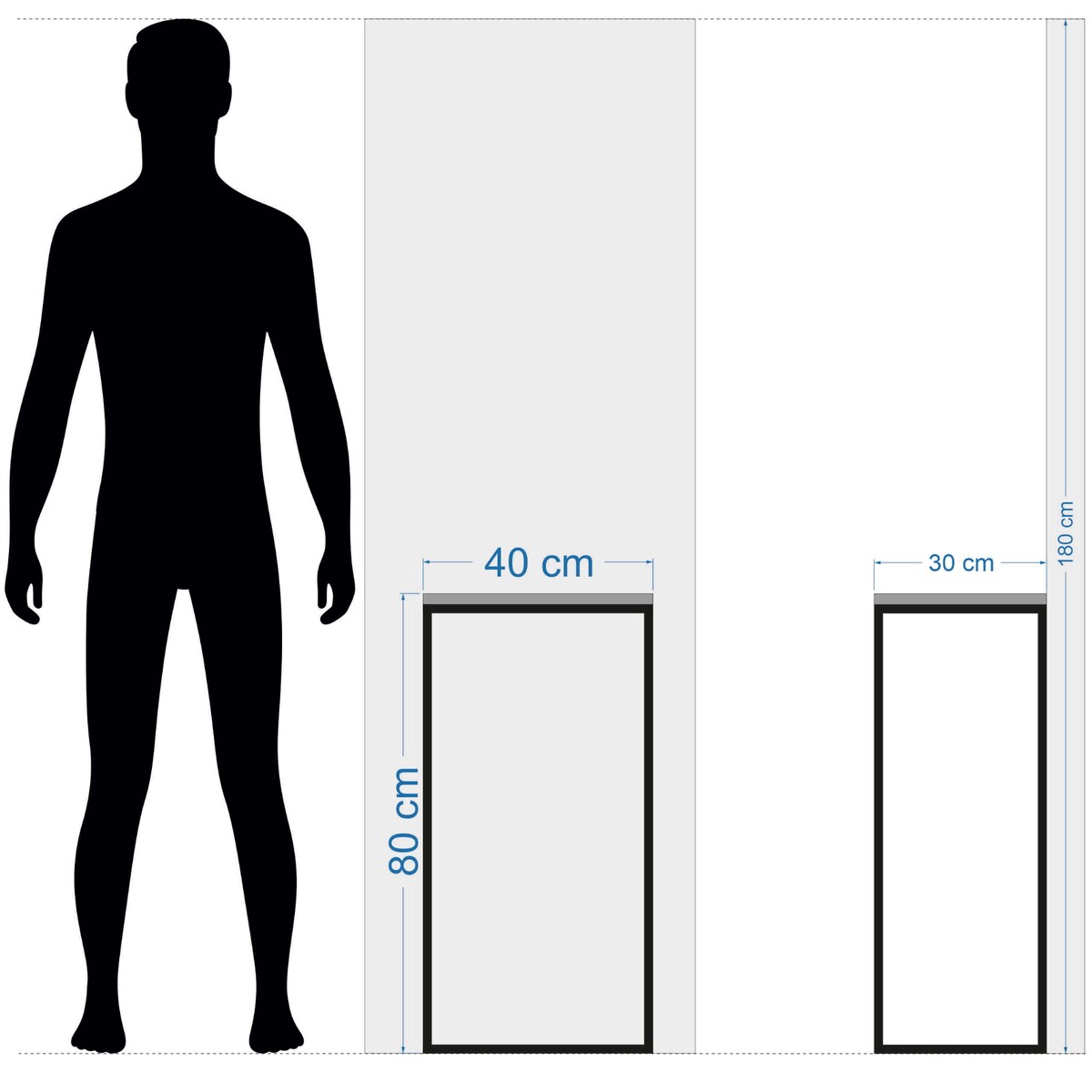 Konsola loftowa czarna 40x80x30cm pojedyncza