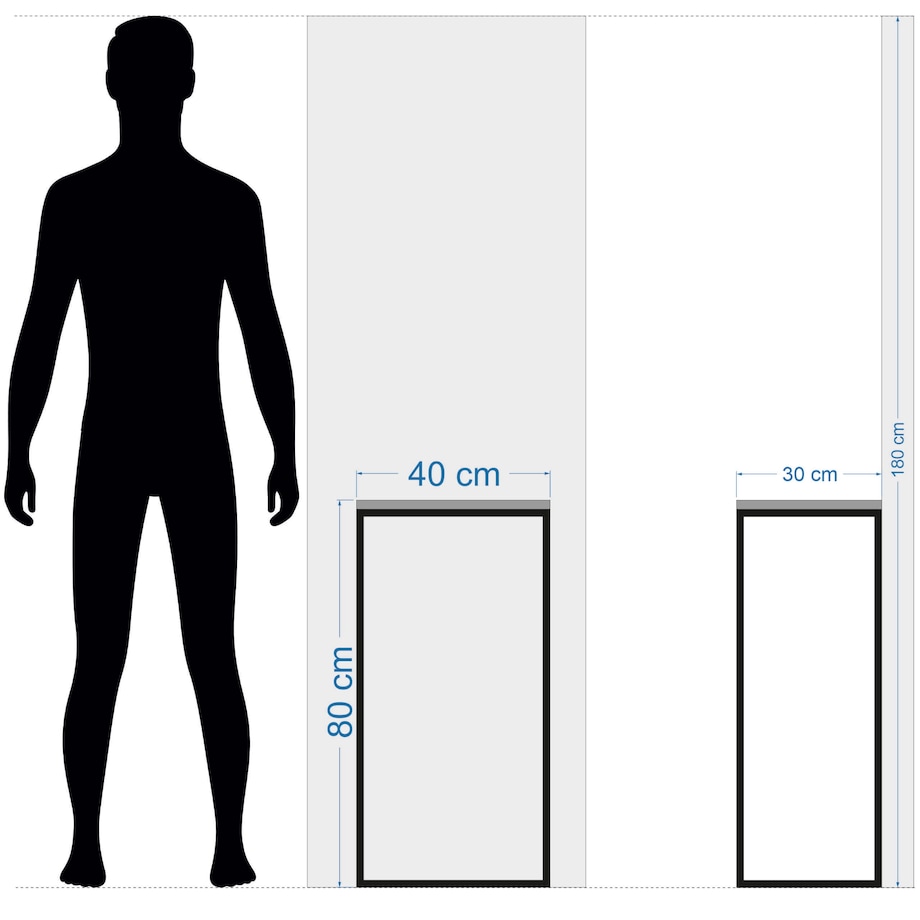 Konsola loftowa czarna 40x80x30cm pojedyncza