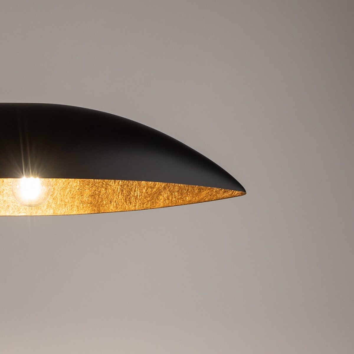 Wisząca lampa do salonu Gondola L 40634 Sigma łódka czarna miedziana