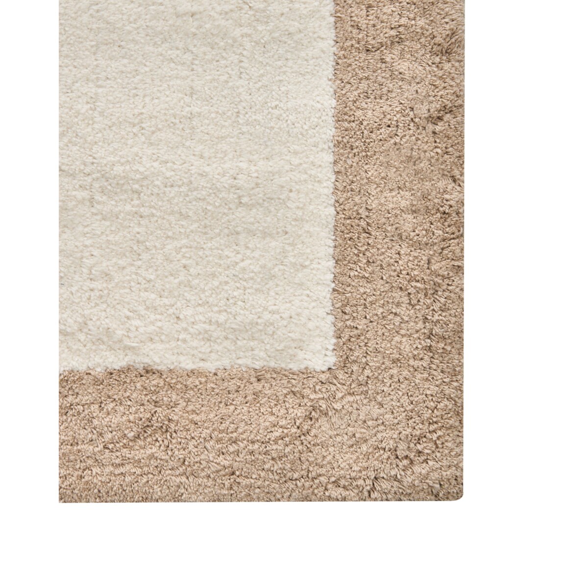 Dywanik łazienkowy KABRI Brązowy/ beżowy 60 x 90 cm Bawełna