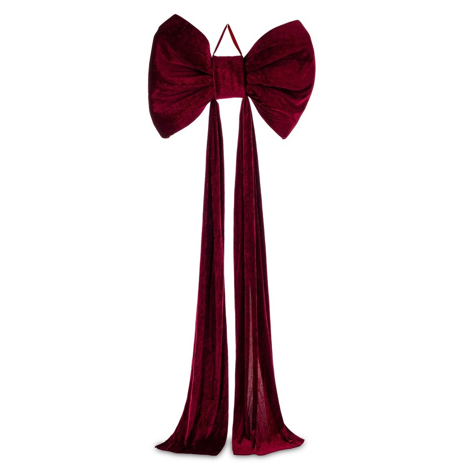 Dekoracja - duża kokarda 200x80x15 cm YUMI ciemnoczerwona