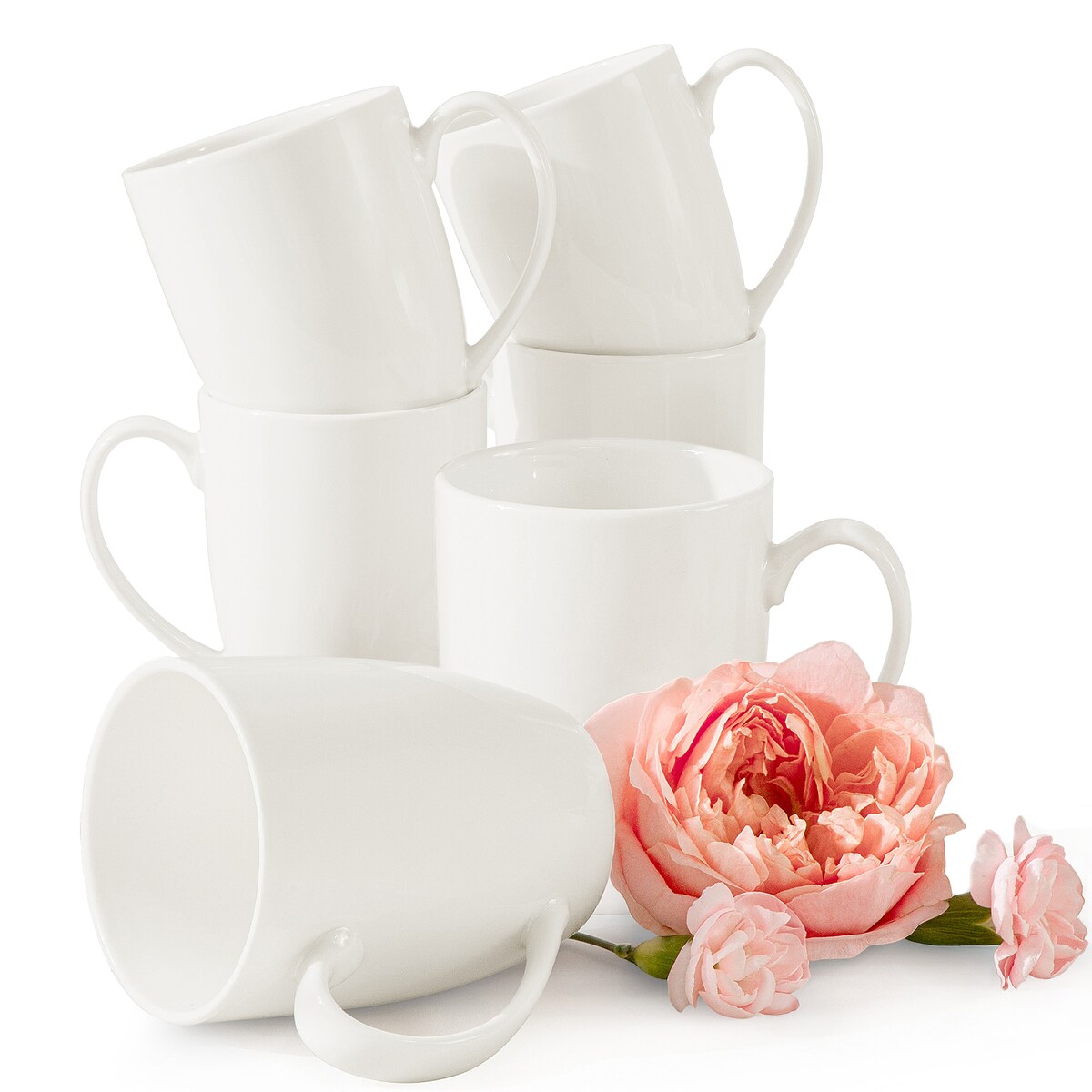 KONSIMO AD BELLA, Kubek 6 szt., kolor ecru