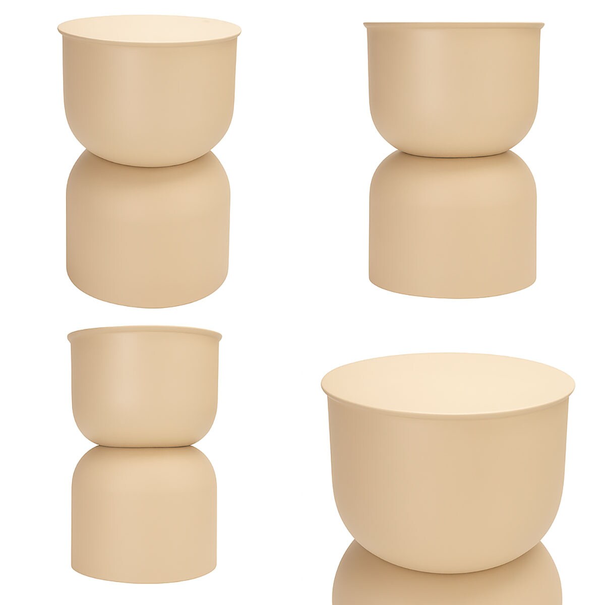 Stolik kolumna DISA, matowy, Ø 31 cm