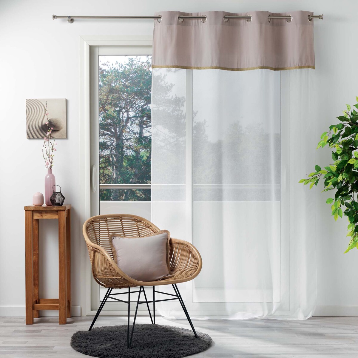 Poszewka ozdobna z lamówką KELONIA, 40 x 40 cm