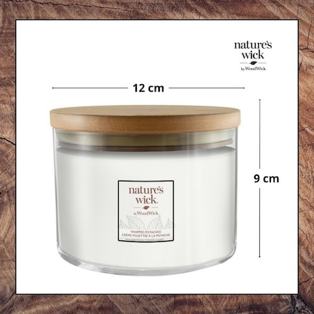 Natures Wick świeca duża WHIPPED PISTACHIO