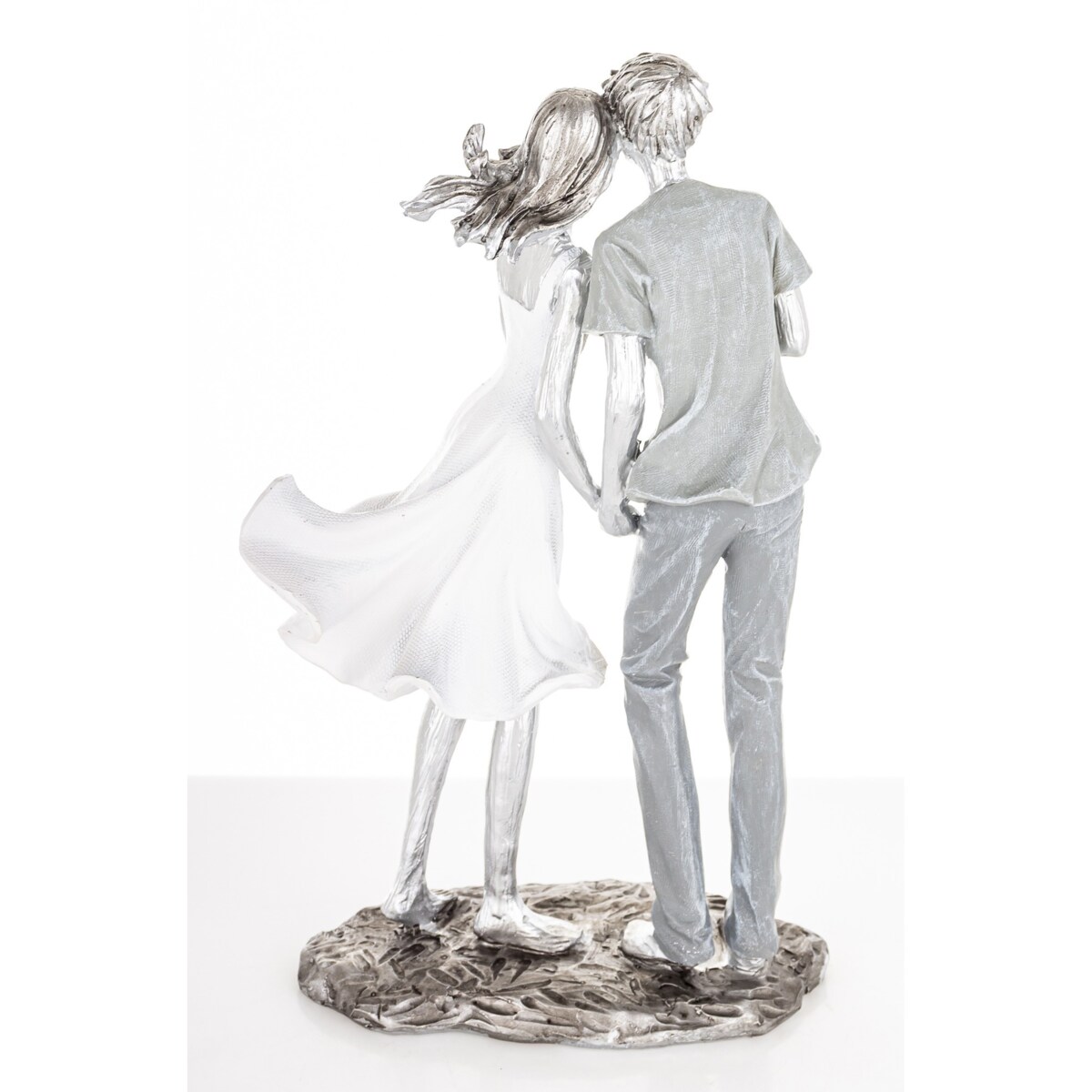 Dekoracja - figurka 24,5x14x7,5 cm PARA - dłonie pokazują serce