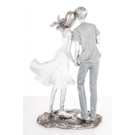 Dekoracja - figurka 24,5x14x7,5 cm PARA - dłonie pokazują serce