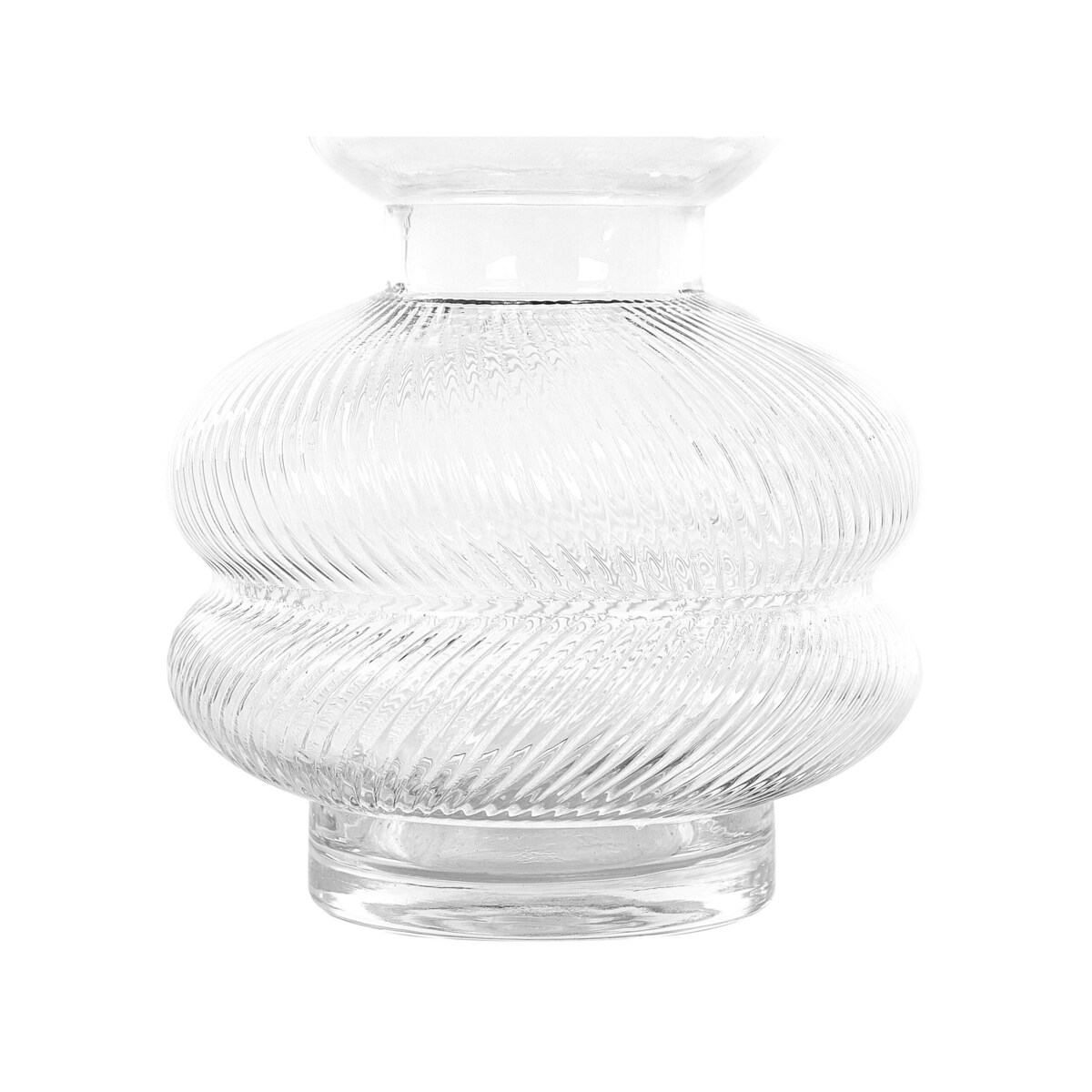 Wazon na kwiaty szklany 24 cm przezroczysty RODIA