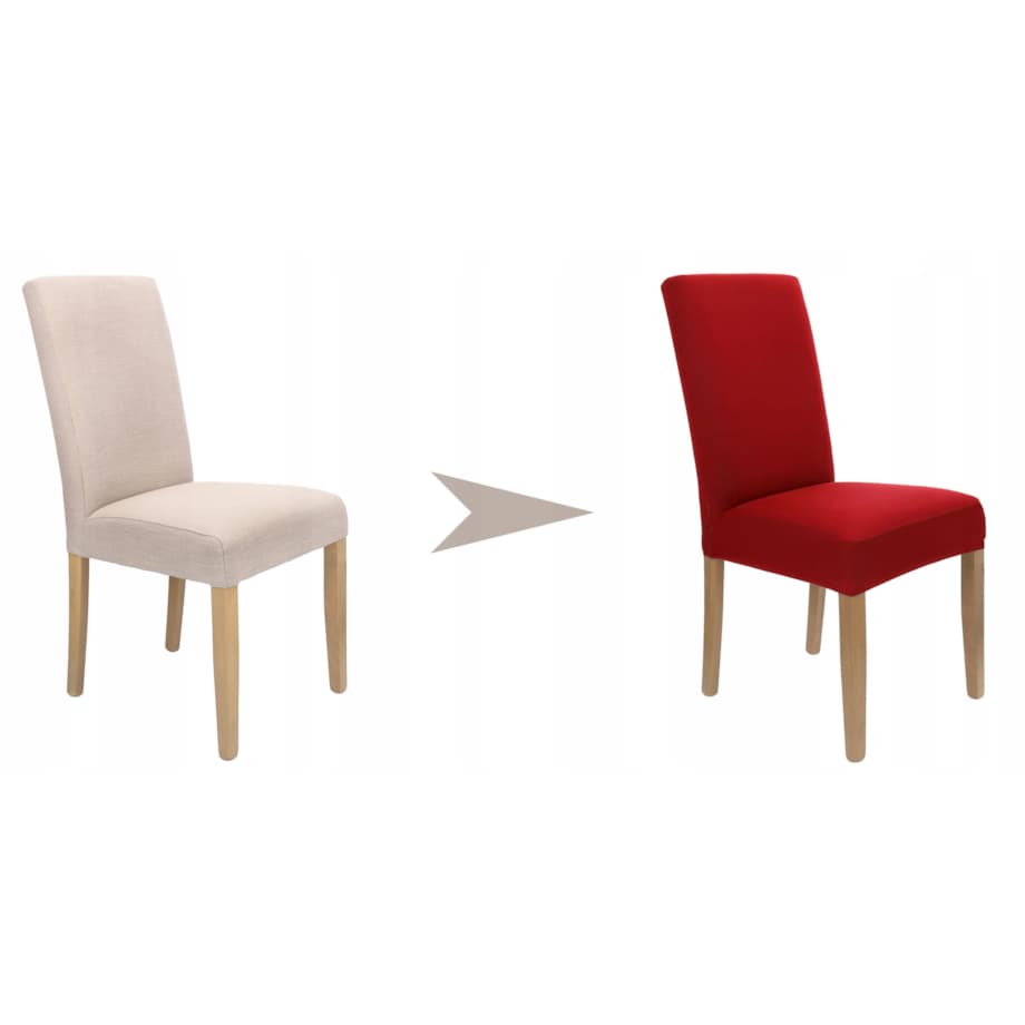 Pokrowiec Na Krzesło Czerwony Elastyczny