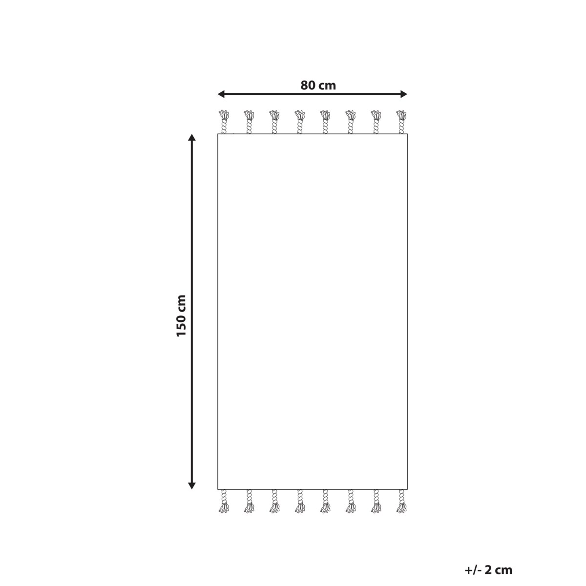 Dywan bawełniany 80 x 150 cm beżowo-pomarańczowy HAJIPUR