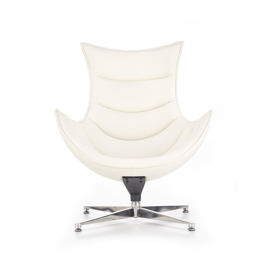 FOTEL OBROTOWY Falvio biały SKÓRA KOMPOZYTOWA i stal