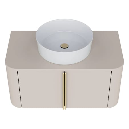 Komoda szafka łazienkowa pod umywalkę 37,6x80,2x43,6 cm POPS beżowa