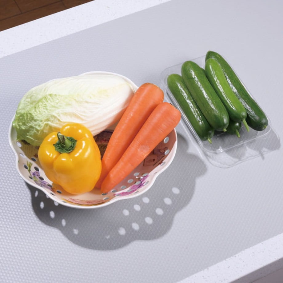 Mata antypoślizgowa do szuflady szafki 150x50cm szara KINGHOFF