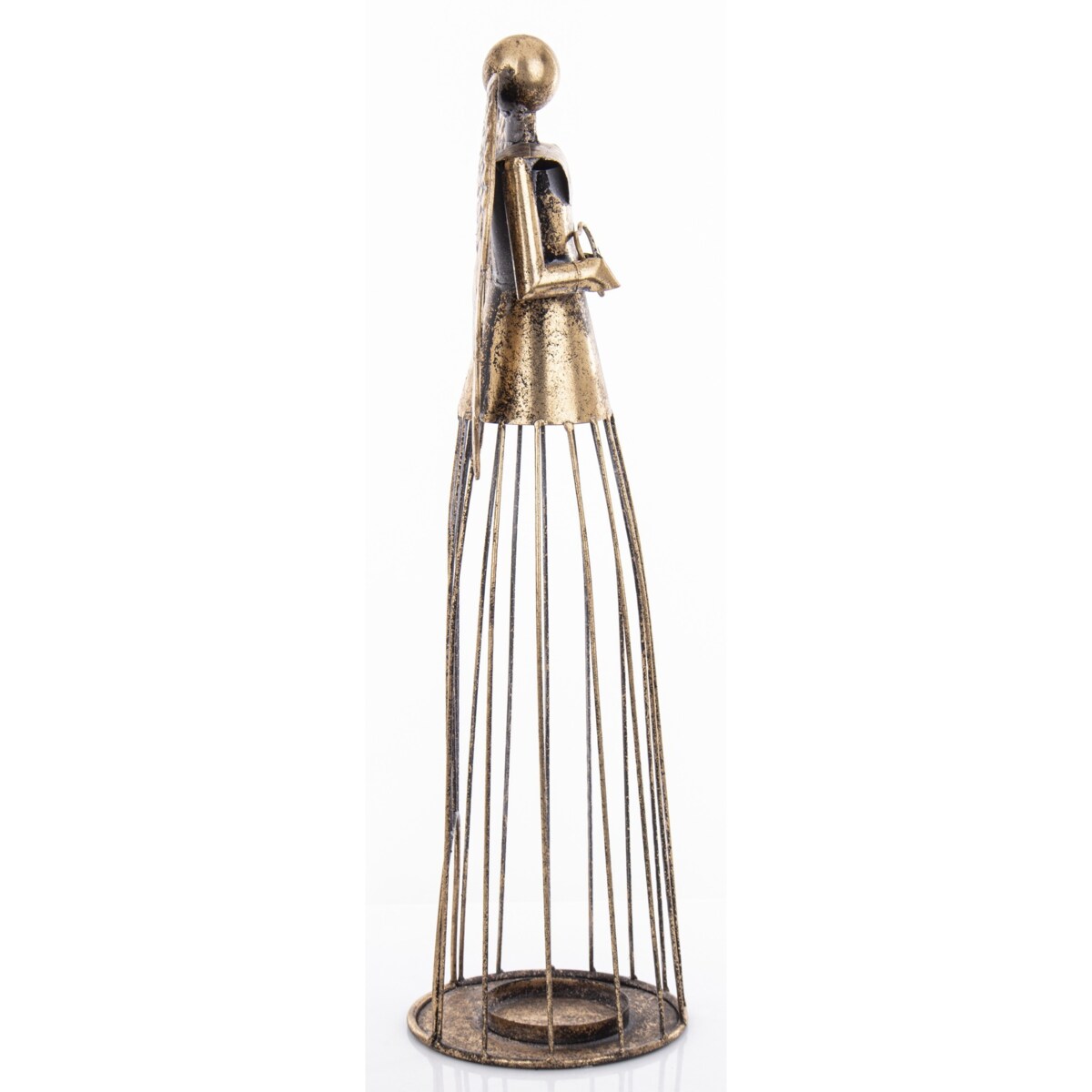Dekoracja - anioł metalowy 53x16x15 cm INGELOSI small