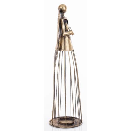 Dekoracja - anioł metalowy 53x16x15 cm INGELOSI small