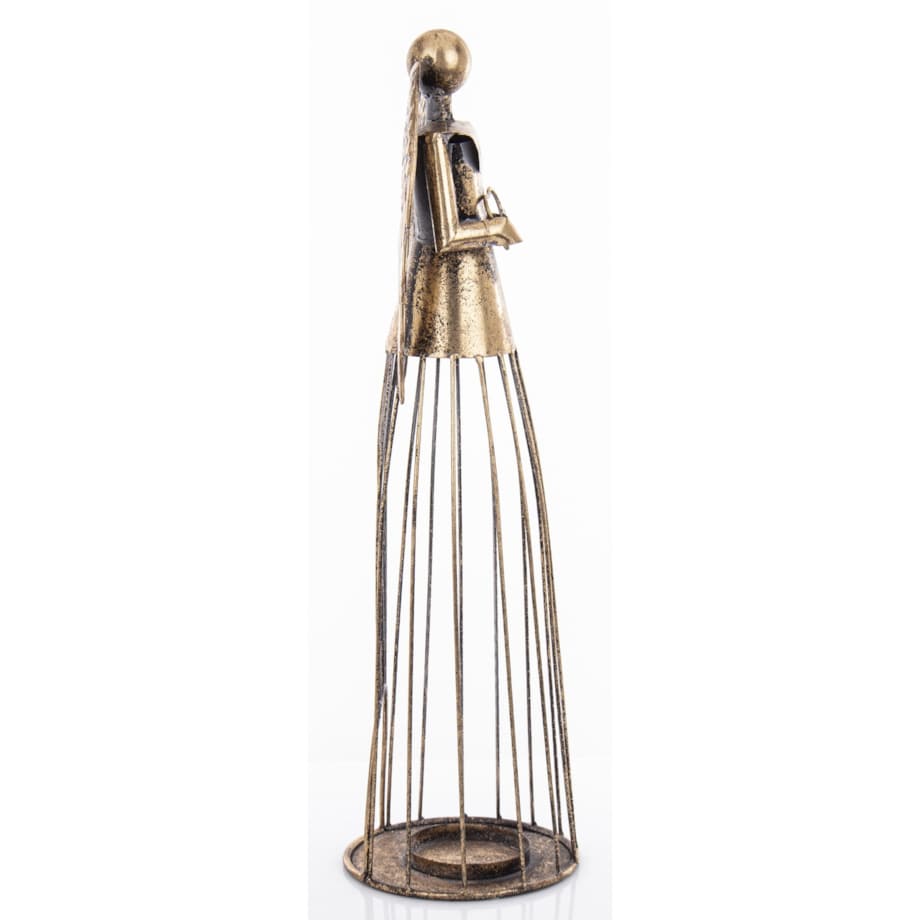 Dekoracja - anioł metalowy 53x16x15 cm INGELOSI small