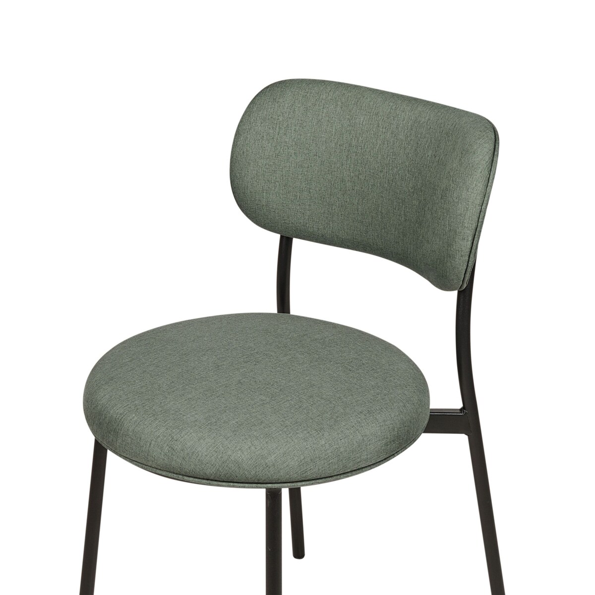 Zestaw 2 krzeseł do jadalni CASEY Ciemnozielony