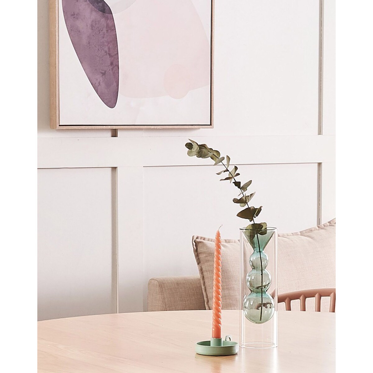 Świecznik żelazny zielony CHORIO