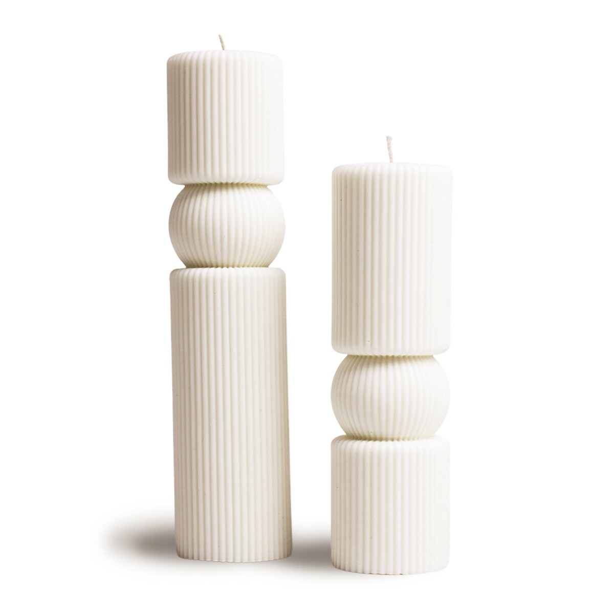 Świeca sojowa geometryczna Pinea L, 450 g, INSPIRA