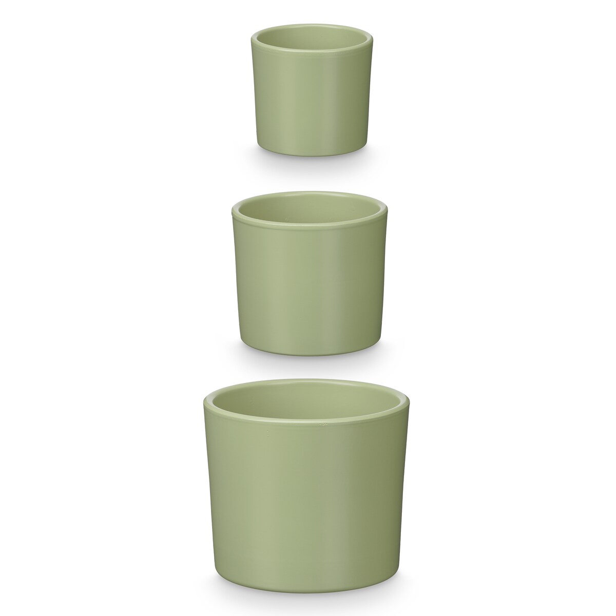 Doniczki ceramiczne, 3 sztuki, Ø 14, 17, 22 cm