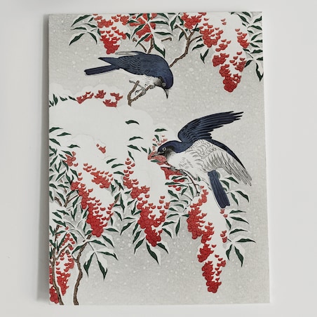 Plakat Muchołówki Zimą 21x30cm