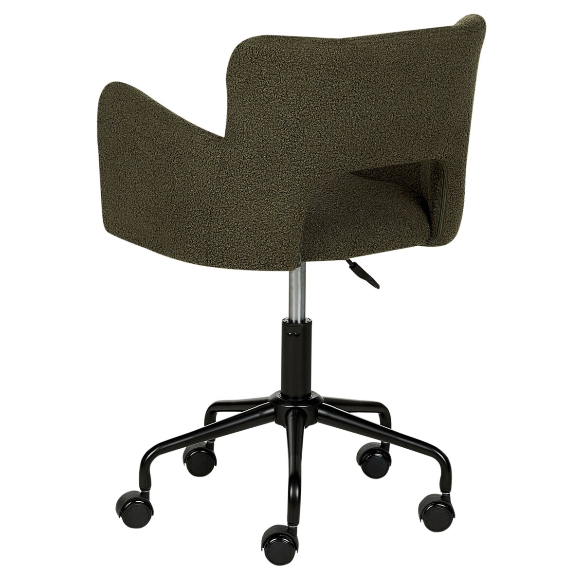 Krzesło biurowe Obrotowy SANILAC Boucle Ciemnozielony