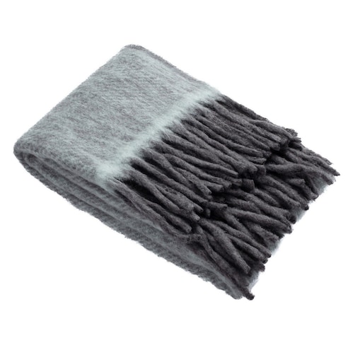 Pled Cozy 130x170cm grey-mint, 130 x 170 cm