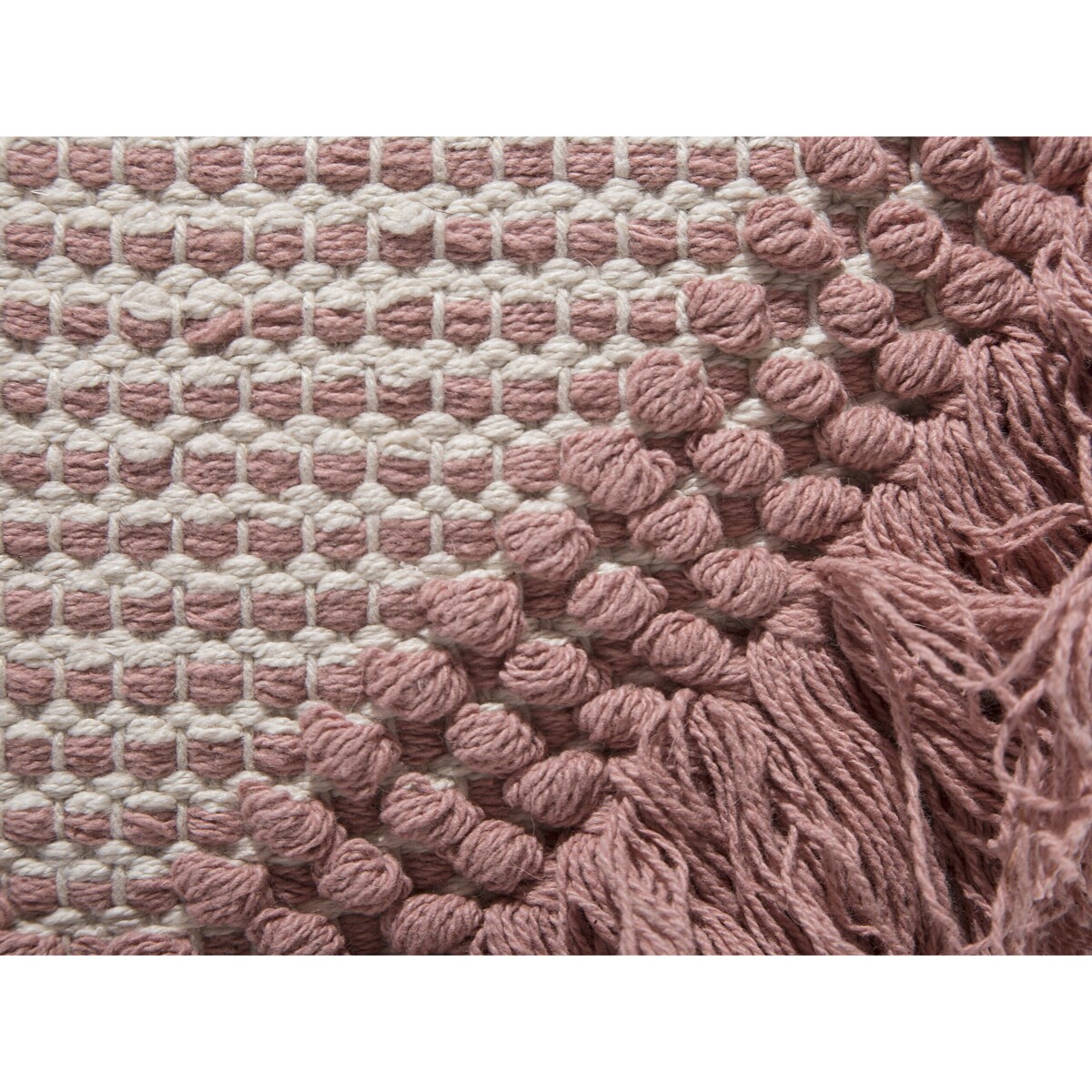 Puf 44 x 40 x 40 cm różowy KOCHI