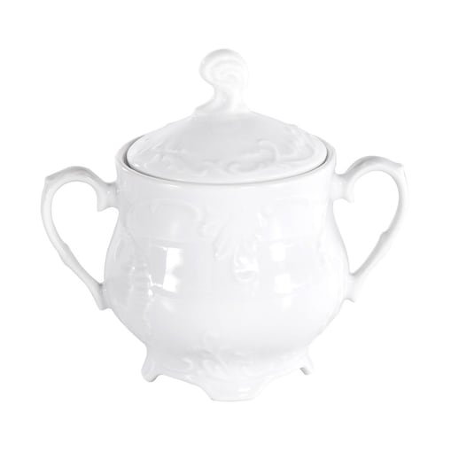 Cukiernica 400 ml Rococo Maria białe 0001