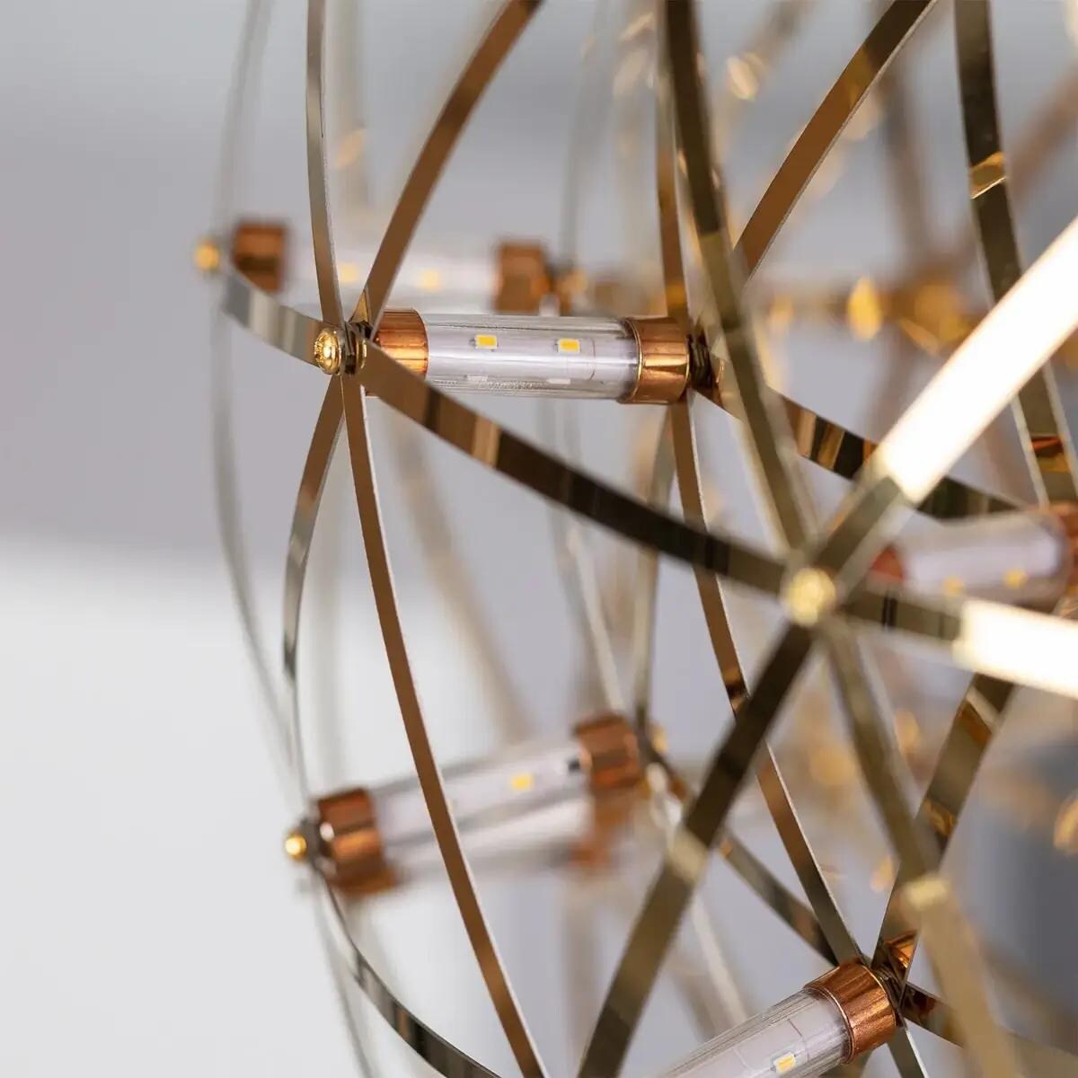 Wisząca lampa Maestro ABR-LWS-Z-35W-WW Abruzzo LED 35W 4500K złoty czarny