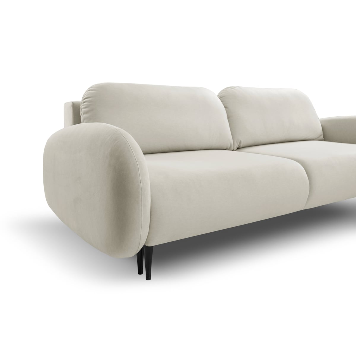 Nowoczesna sofa z funkcją spania SOFTI BEŻOWA