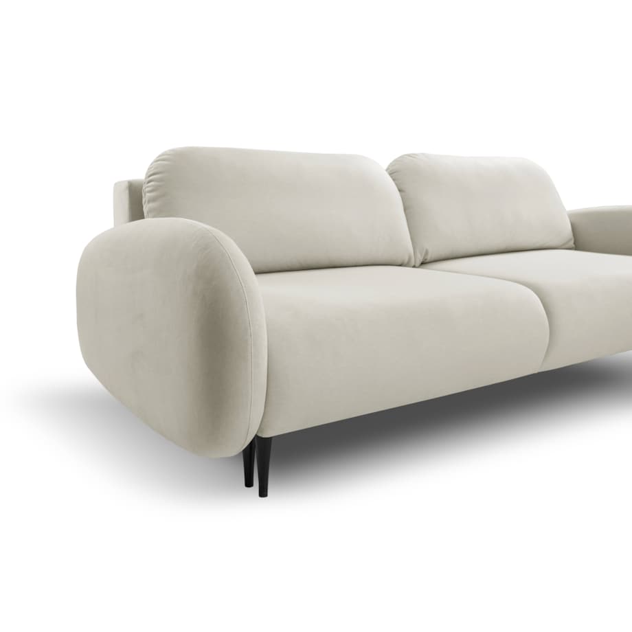 Nowoczesna sofa z funkcją spania SOFTI BEŻOWA