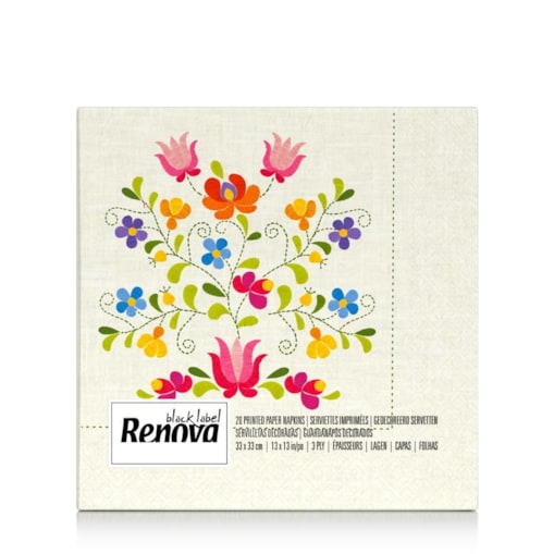 Serwetki stołowe Renova Floral Embroidery 20 szt