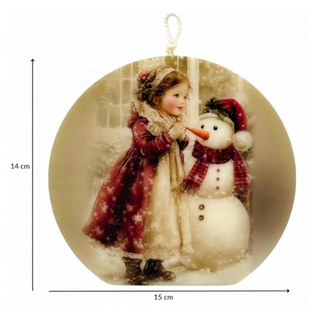 Prezent Święta Mikołajki Bałwan Świeca Boże Narodzenie Prezent pod Choinkę