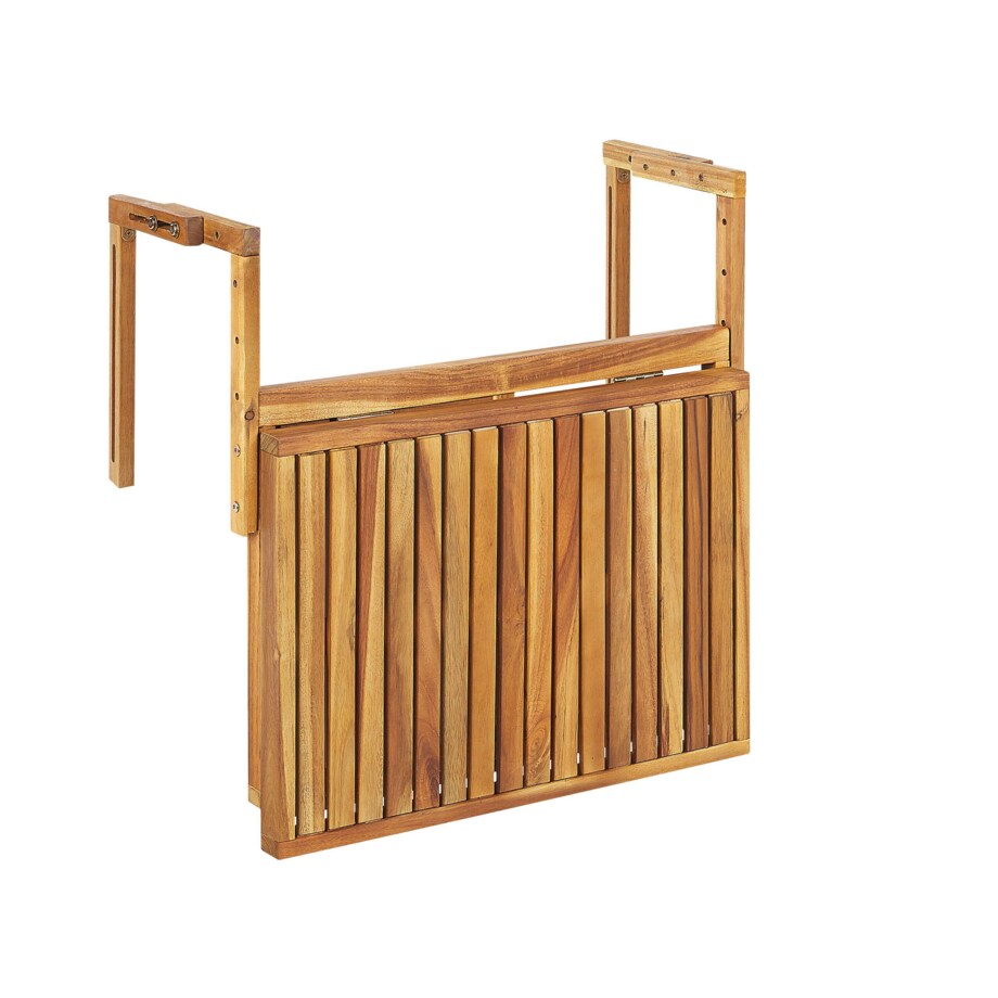 Stolik balkonowy wiszący akacjowy 60 x 40 cm jasne drewno UDINE