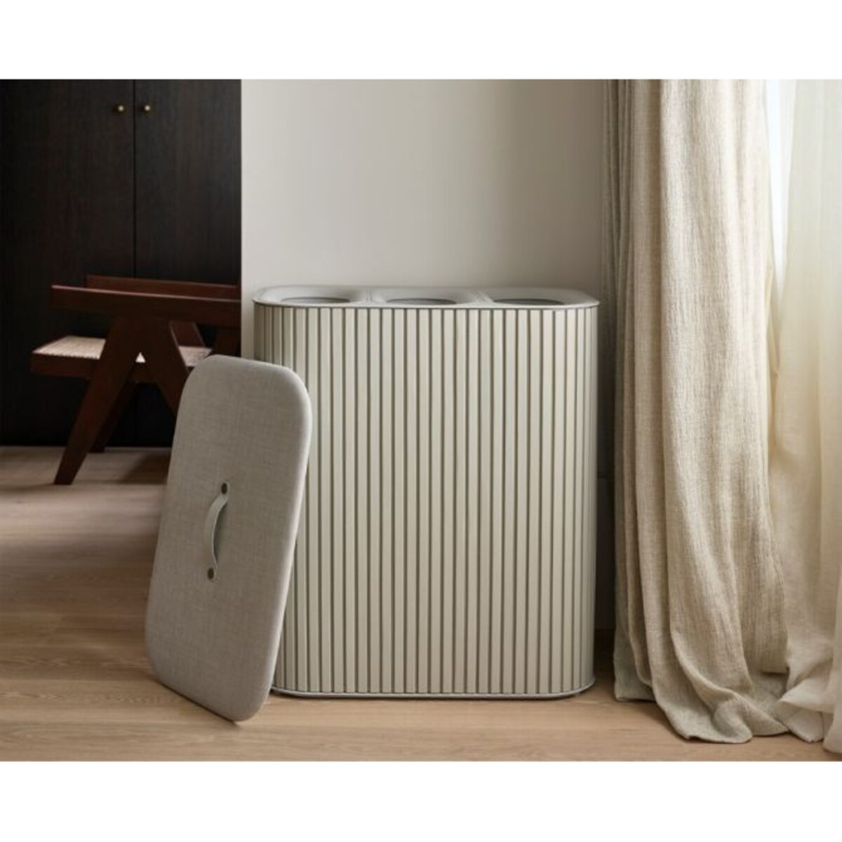 Kosz na pranie potrójny (ecru) Tota Lux Joseph Joseph