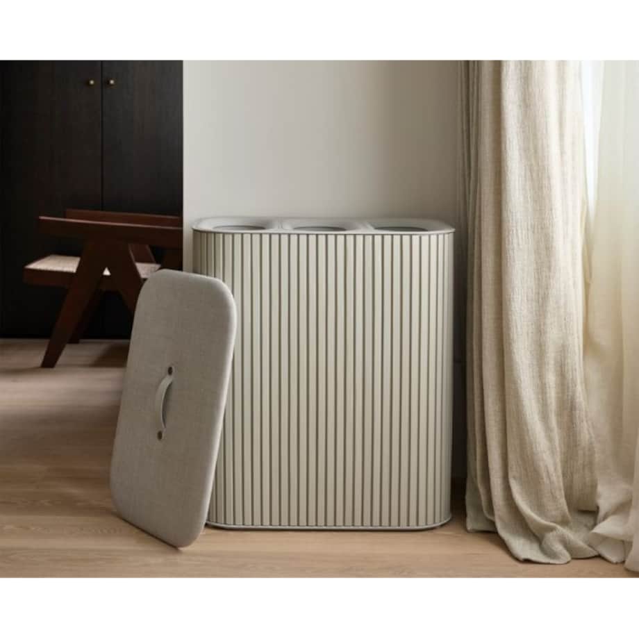 Kosz na pranie potrójny (ecru) Tota Lux Joseph Joseph