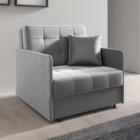 Sofa fotel rozkładany Amerykanka York I pikowana tkanina Kronos 53