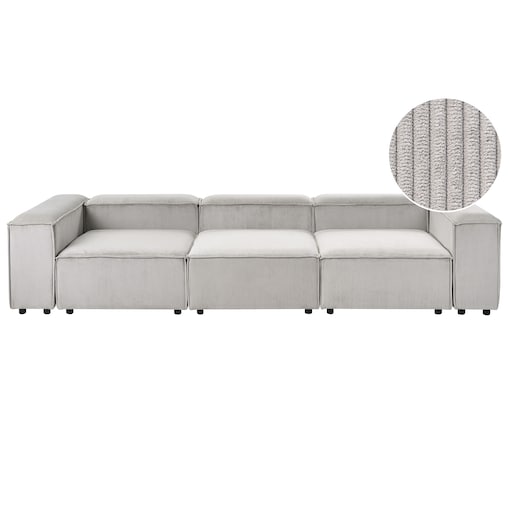 ARDAL dla 3 osób Sofa modułowa Beżowoszary Sztruks